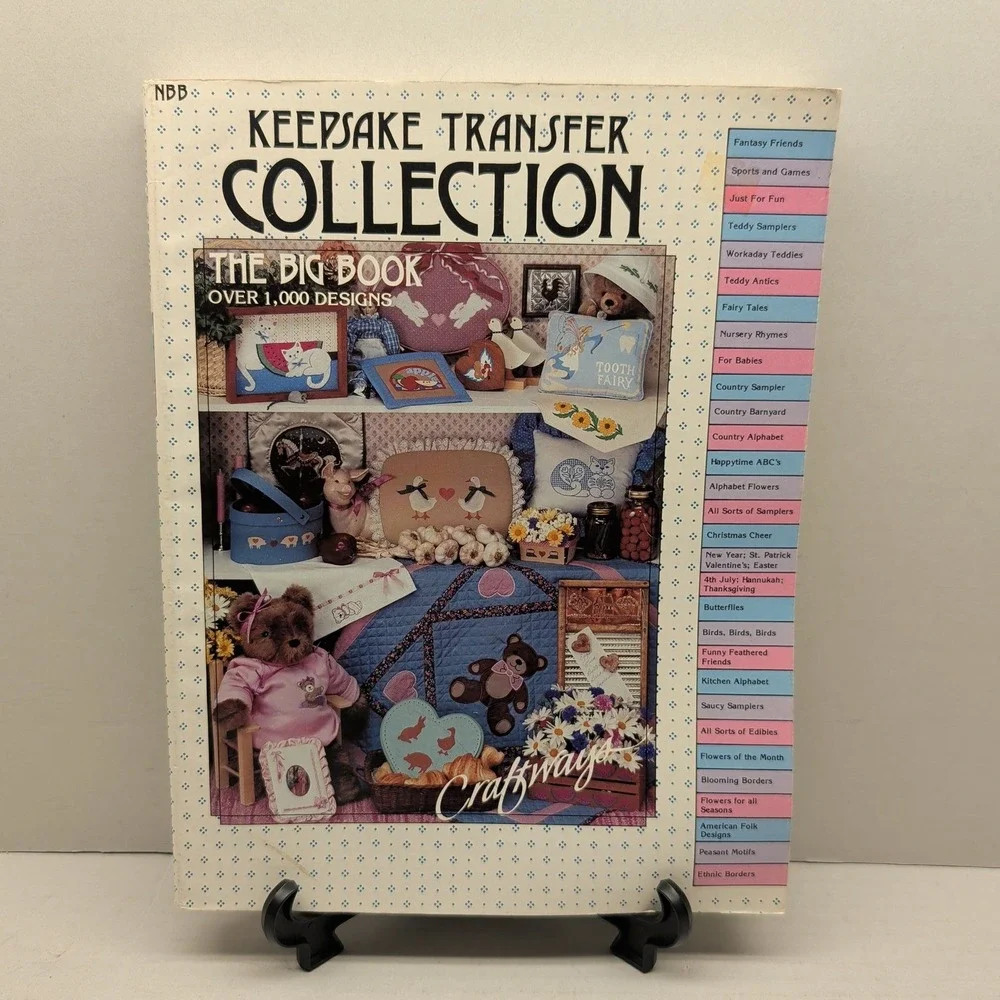 Craftways Keepsake Transfer Collection The Big Book 1000+ Iron On Patterns 1984